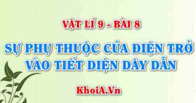 Sự phụ thuộc của Điện trở vào Tiết diện dây dẫn, Công thức liên hệ giữa điện trở và tiết diện dây - Vật lý 9 bài 8